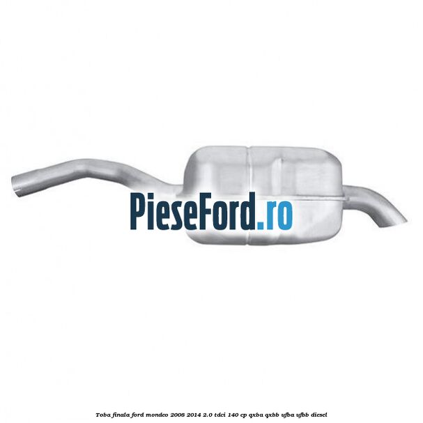 Toba finala Ford Mondeo 2008-2014 2.0 TDCi 140 cp QXBA, QXBB, UFBA, UFBB diesel