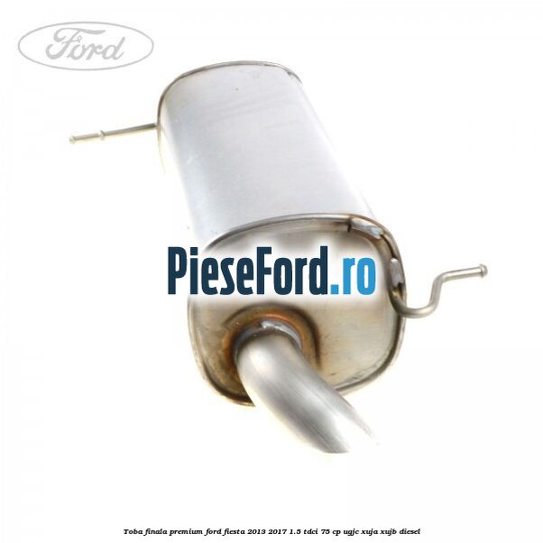 Toba finala premium Ford Fiesta 2013-2017 1.5 TDCi 75 cp UGJC, XUJA, XUJB diesel