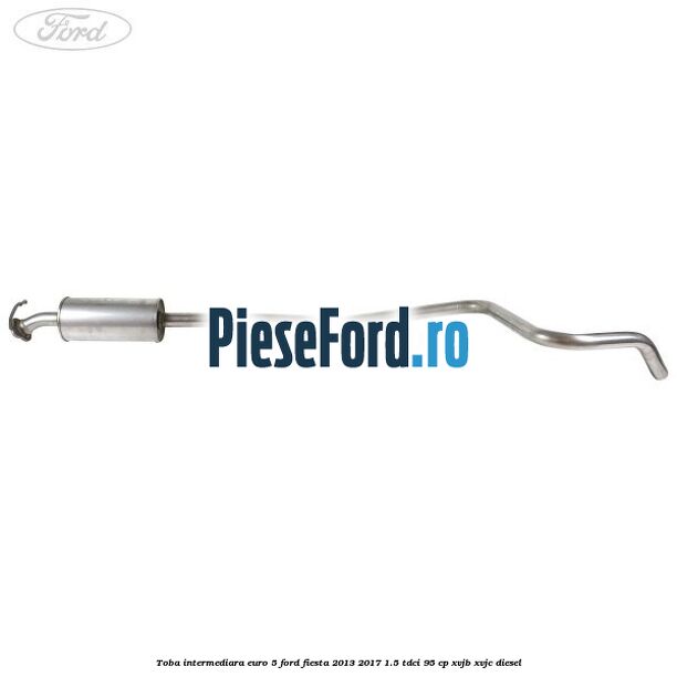 Toba intermediara euro 5 Ford Fiesta 2013-2017 1.5 TDCi 95 cp XVJB, XVJC diesel