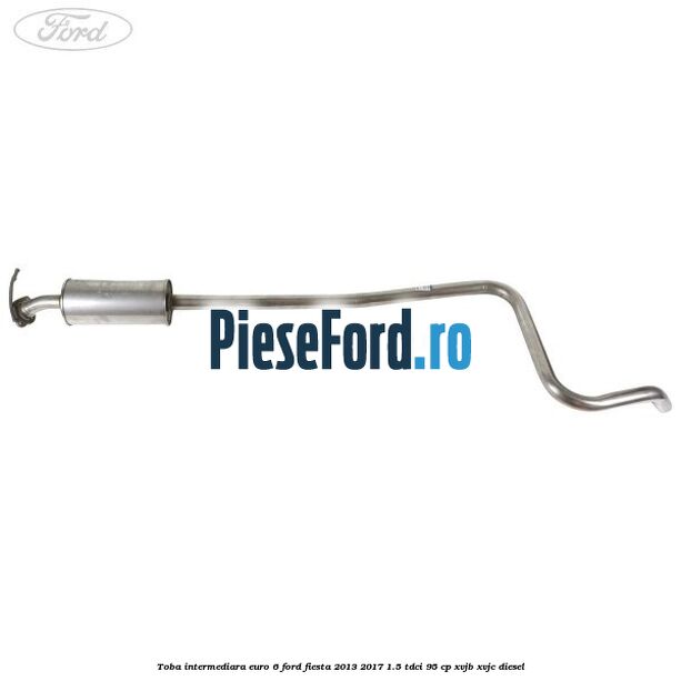 Toba intermediara euro 6 Ford Fiesta 2013-2017 1.5 TDCi 95 cp XVJB, XVJC diesel
