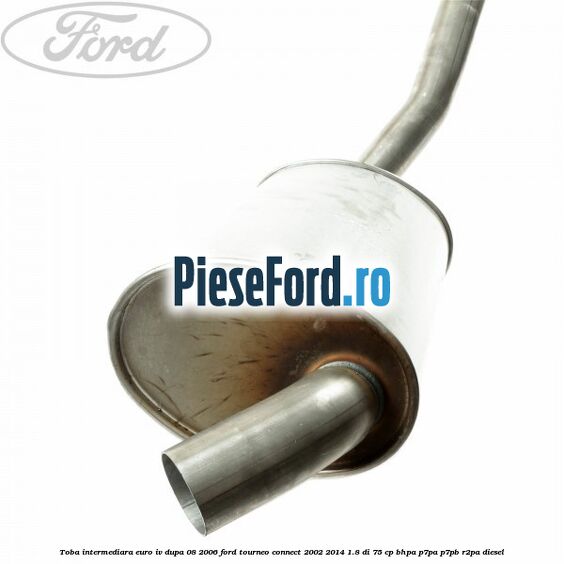 Toba intermediara euro IV dupa 08/2006 Ford Tourneo Connect 2002-2014 1.8 Di 75 cp BHPA, P7PA, P7PB, R2PA diesel
