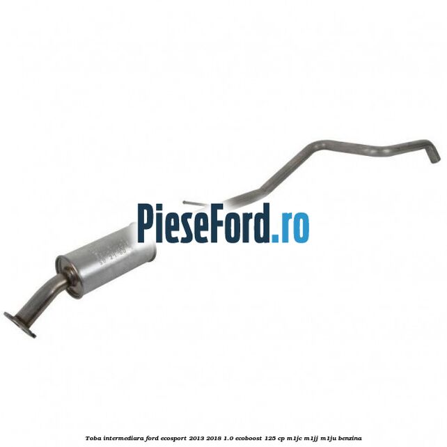 Toba intermediara Ford EcoSport 2013-2018 1.0 EcoBoost 125 cp M1JC, M1JJ, M1JU benzina
