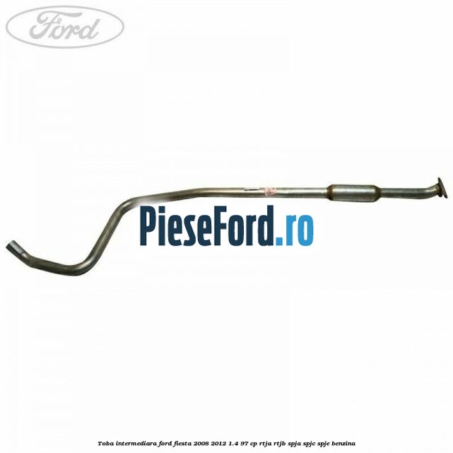 Toba intermediara Ford Fiesta 2008-2012 1.4 97 cp RTJA, RTJB, SPJA, SPJC, SPJE benzina