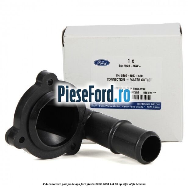 Tub conectare pompa de apa Ford Fiesta 2002-2005 1.3 69 cp Tub conectare pompa de apa Ford Fiesta 2002-2005 1.3 69 cp A9JA, A9JB benzina