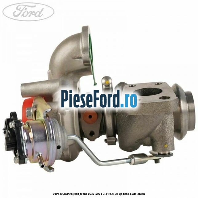 Turbosuflanta Ford Focus 2011-2014 1.6 TDCi 95 cp T3DA, T3DB diesel