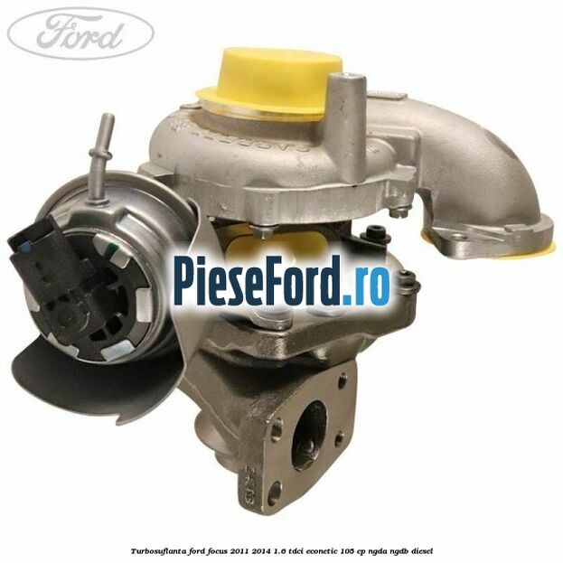 Turbosuflanta Ford Focus 2011-2014 1.6 TDCi ECOnetic 105 cp NGDA, NGDB diesel
