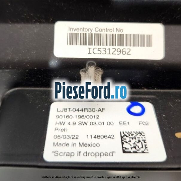Unitate multimedia Ford Mustang Mach-E MACH-E (CGW) EV 258 cp n/a electric