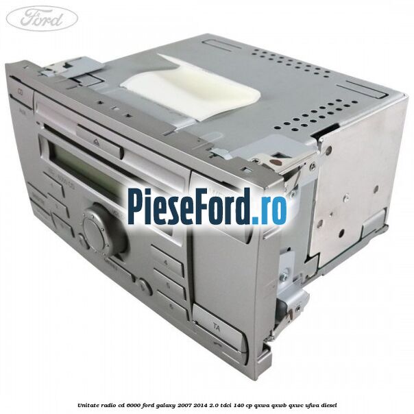 Unitate Radio CD 6000 Ford Galaxy 2007-2014 2.0 TDCi 140 cp QXWA, QXWB, QXWC, UFWA diesel