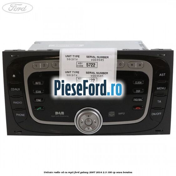 Unitate Radio CD cu MP3 Ford Galaxy 2007-2014 2.3 160 cp Unitate Radio CD cu MP3 Ford Galaxy 2007-2014 2.3 160 cp SEWA benzina