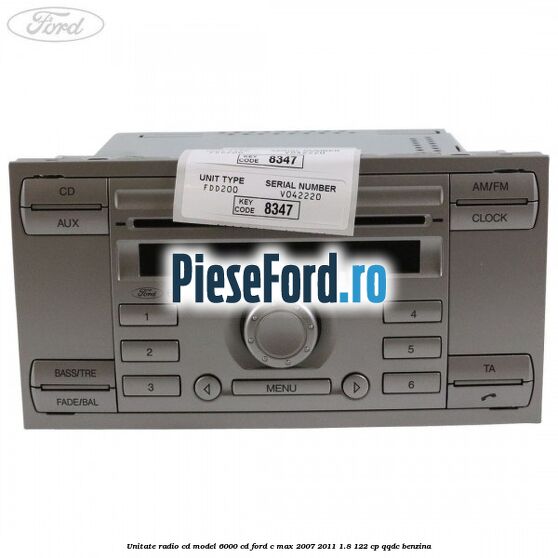 Unitate Radio CD model 6000 CD Ford C-Max 2007-2011 1.8 122 cp QQDC benzina