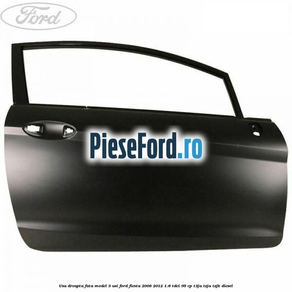 Usa dreapta fata model 3 usi Ford Fiesta 2008-2012 1.6 TDCi 95 cp T3JA, TZJA, TZJB diesel