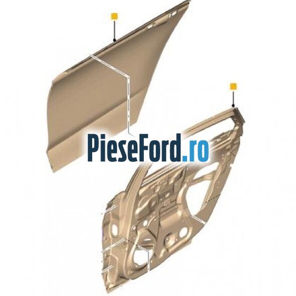 Usa spate stanga Vignale 4/5 usi berlina/hatchback Ford Mondeo 2014-2018 2.0 TDCi 150 cp T7CA, T7CC, T7CD, T7CE, T7CF, T7CN diesel