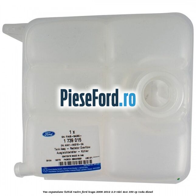Vas expansiune lichid racire Ford Kuga 2008-2012 2.0 TDCI 4x4 163 cp TXDA diesel