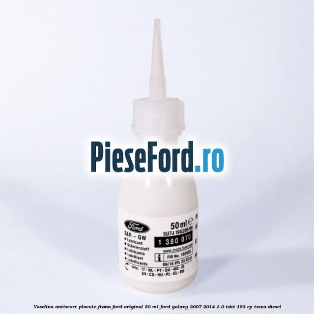 Vaselina antiscart placute frana Ford original 50 ml Ford Galaxy 2007-2014 2.0 TDCi 163 cp TXWA diesel