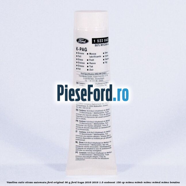 Vaselina cutie viteza automata Ford original 90 G Ford Kuga 2016-2018 1.5 EcoBoost 150 cp M8MA, M8MB, M8MC, M8MD, M8ME benzina