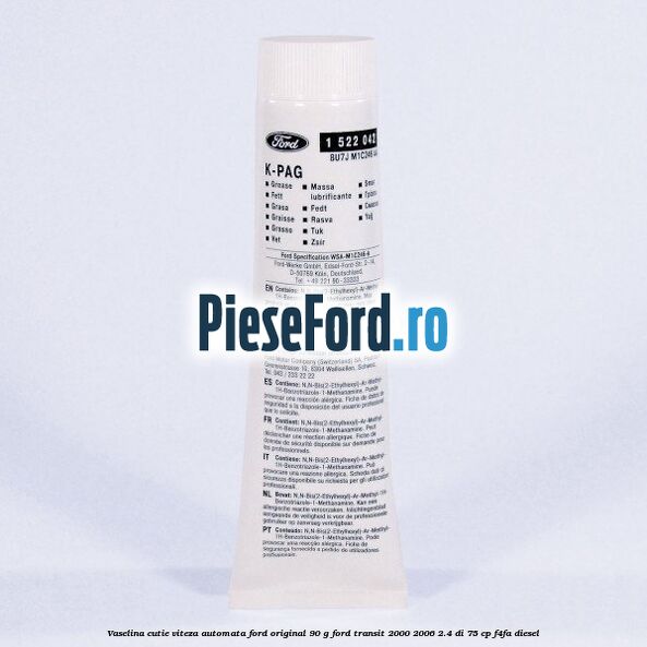 Vaselina cutie viteza automata Ford original 90 G Ford Transit 2000-2006 2.4 DI 75 cp Vaselina cutie viteza automata Ford original 90 G Ford Transit 2000-2006 2.4 DI 75 cp F4FA diesel