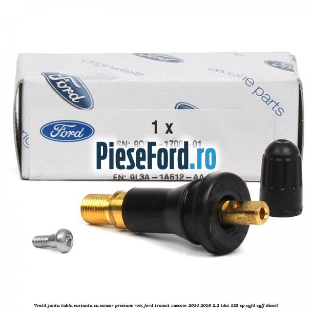 Ventil janta tabla, varianta cu senzor presiune roti Ford Transit Custom 2014-2018 2.2 TDCi 125 cp Ventil janta tabla, varianta cu senzor presiune roti Ford Transit Custom 2014-2018 2.2 TDCi 125 cp CYF4, CYFF diesel