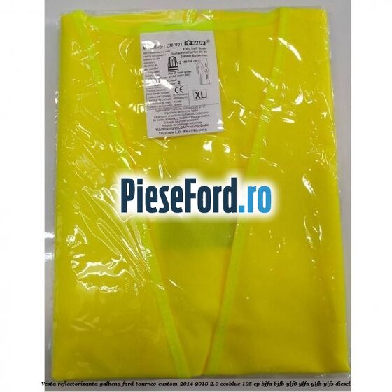 Vesta reflectorizanta galbena Ford Tourneo Custom 2014-2018 2.0 EcoBlue 105 cp BJFA, BJFB, YLF6, YLFA, YLFB, YLFS diesel