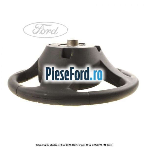 Volan 3 spite plastic Ford Ka 2009-2016 1.3 TDCi 75 cp 169A1000, FD4 diesel
