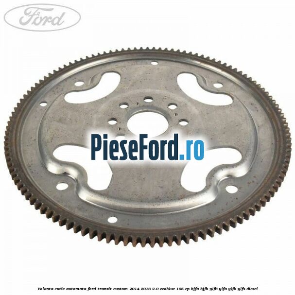 Volanta cutie automata Ford Transit Custom 2014-2018 2.0 EcoBlue 105 cp BJFA, BJFB, YLF6, YLFA, YLFB, YLFS diesel