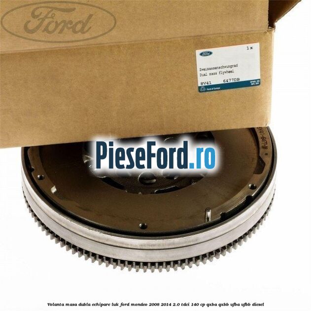 Volanta masa dubla echipare LUK Ford Mondeo 2008-2014 2.0 TDCi 140 cp QXBA, QXBB, UFBA, UFBB diesel