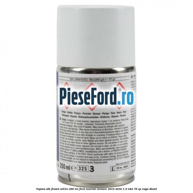 Vopsea alb Frozen White, 250 ml Ford Tourneo Connect 2013-2018 1.5 TDCi 75 cp XUGA diesel