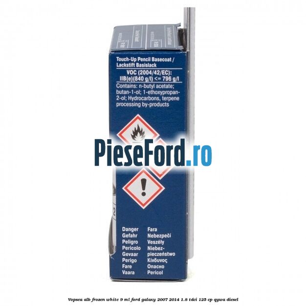 Vopsea alb Frozen White, 9 ml Ford Galaxy 2007-2014 1.8 TDCi 125 cp Vopsea alb Frozen White, 9 ml Ford Galaxy 2007-2014 1.8 TDCi 125 cp QYWA diesel