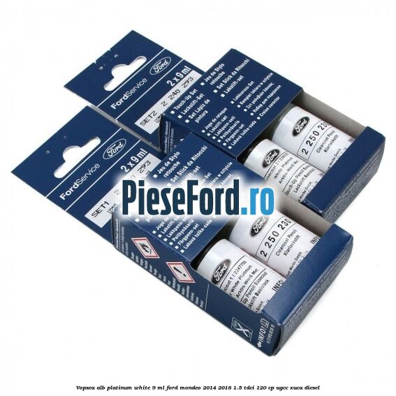 Vopsea alb Platinum White, 9 ml Ford Mondeo 2014-2018 1.5 TDCi 120 cp UGCC, XUCA diesel