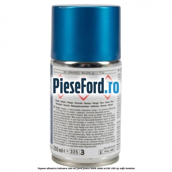 Vopsea albastru bahama, 250 ml Ford Fiesta 2005-2008 ST150 150 cp N4JB benzina