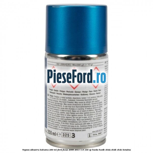 Vopsea albastru bahama, 250 ml Ford Focus 2008-2011 1.6 100 cp HWDA, HWDB, SHDA, SHDB, SHDC benzina
