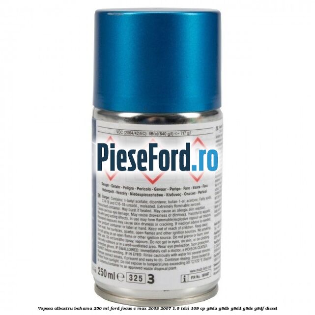 Vopsea albastru bahama, 250 ml Ford Focus C-Max 2003-2007 1.6 TDCi 109 cp Vopsea albastru bahama, 250 ml Ford Focus C-Max 2003-2007 1.6 TDCi 109 cp G8DA, G8DB, G8DD, G8DE, G8DF diesel