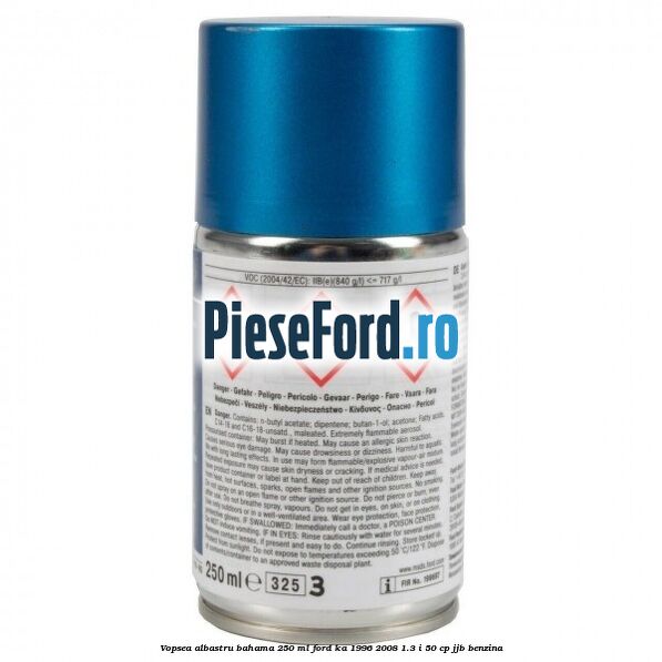 Vopsea albastru bahama, 250 ml Ford Ka 1996-2008 1.3 i 50 cp JJB benzina