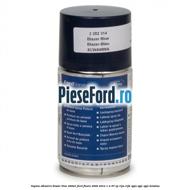 Vopsea albastru Blazer Blue, 250ml Ford Fiesta 2008-2012 1.4 97 cp RTJA, RTJB, SPJA, SPJC, SPJE benzina
