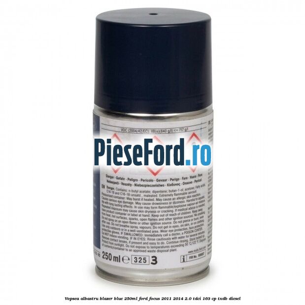 Vopsea albastru Blazer Blue, 250ml Ford Focus 2011-2014 2.0 TDCi 163 cp Vopsea albastru Blazer Blue, 250ml Ford Focus 2011-2014 2.0 TDCi 163 cp TXDB diesel