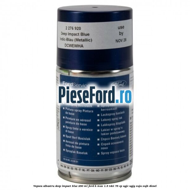 Vopsea albastru Deep Impact Blue, 250 ml Ford B-Max 1.5 TDCi 75 cp Vopsea albastru Deep Impact Blue, 250 ml Ford B-Max 1.5 TDCi 75 cp UGJC, UGJG, XUJA, XUJB diesel