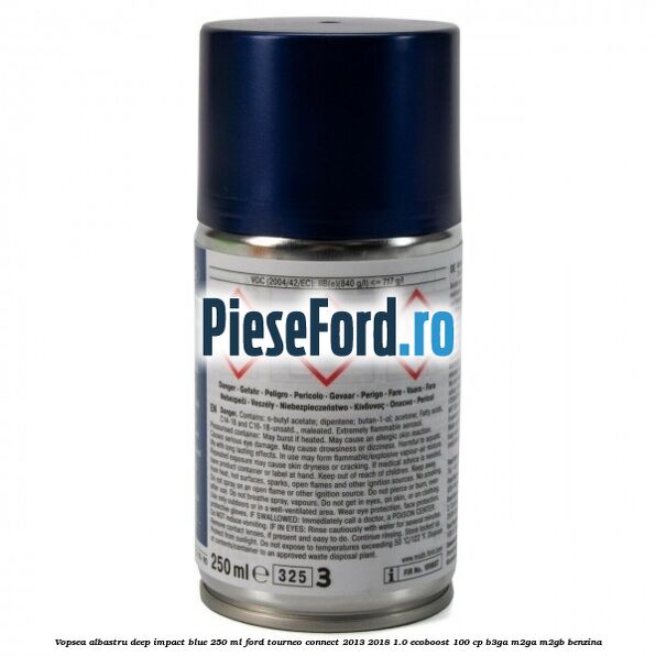 Vopsea albastru Deep Impact Blue, 250 ml Ford Tourneo Connect 2013-2018 1.0 EcoBoost 100 cp B3GA, M2GA, M2GB benzina