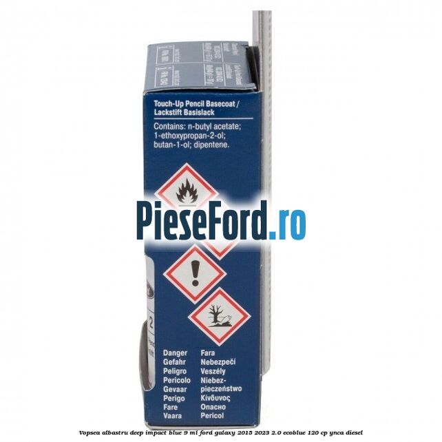 Vopsea albastru Deep Impact Blue, 9 ml Ford Galaxy 2015-2023 2.0 EcoBlue 120 cp YNCA diesel