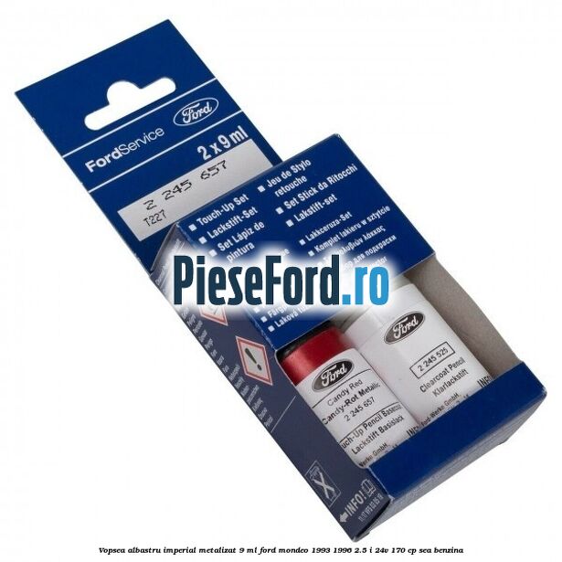 Vopsea albastru Imperial metalizat, 9 ml Ford Mondeo 1993-1996 2.5 i 24V 170 cp SEA benzina