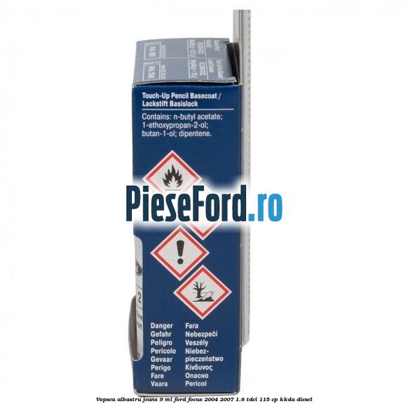 Vopsea albastru Jeans, 9 ml Ford Focus 2004-2007 1.8 TDCi 115 cp KKDA diesel