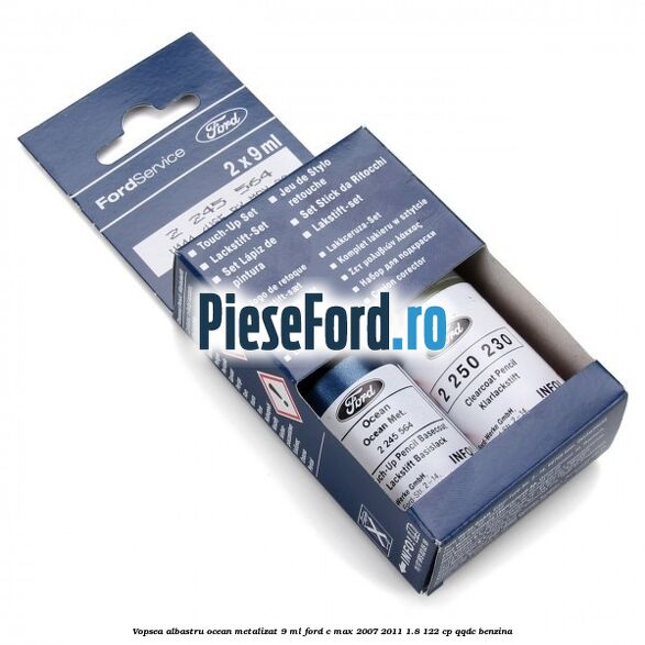 Vopsea albastru Ocean metalizat, 9 ml Ford C-Max 2007-2011 1.8 122 cp