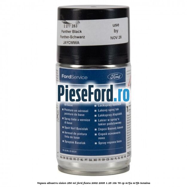 Vopsea albastru Vision, 250 ml Ford Fiesta 2002-2005 1.25 16V 70 cp M7JA, M7JB benzina