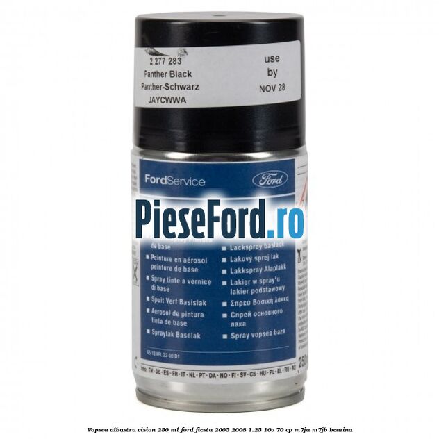Vopsea albastru Vision, 250 ml Ford Fiesta 2005-2008 1.25 16V 70 cp M7JA, M7JB benzina