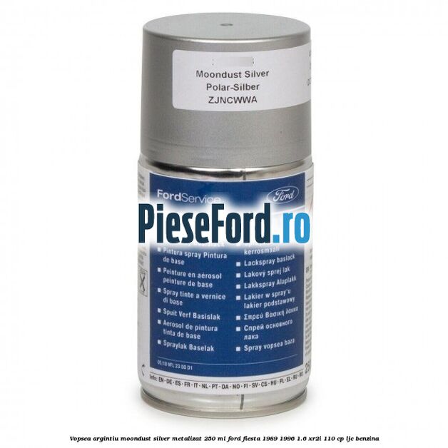 Vopsea argintiu Moondust silver metalizat, 250 ml Ford Fiesta 1989-1996 1.6 XR2i 110 cp