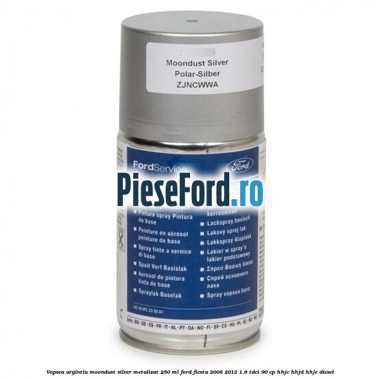 Vopsea argintiu Moondust silver metalizat, 250 ml Ford Fiesta 2008-2012 1.6 TDCi 90 cp
