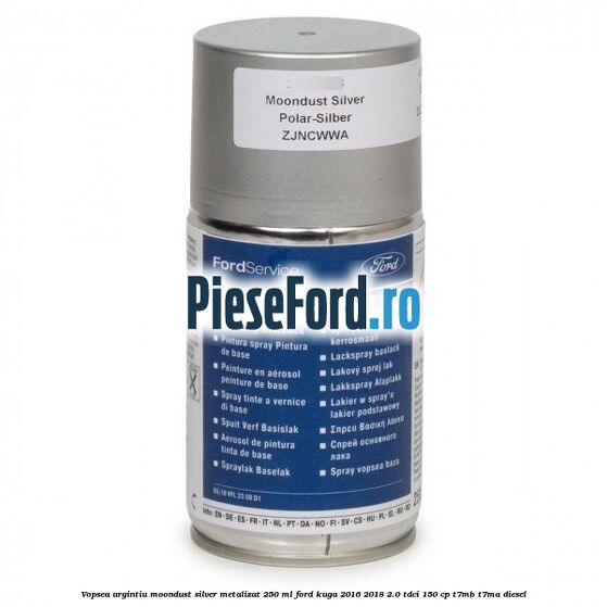 Vopsea argintiu Moondust silver metalizat, 250 ml Ford Kuga 2016-2018 2.0 TDCi 150 cp