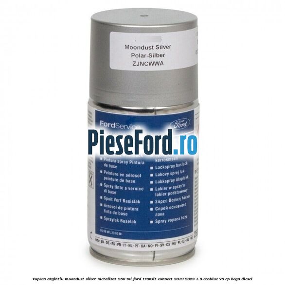 Vopsea argintiu Moondust silver metalizat, 250 ml Ford Transit Connect 2019-2023 1.5 EcoBlue 75 cp Vopsea argintiu Moondust silver metalizat, 250 ml Ford Transit Connect 2019-2023 1.5 EcoBlue 75 cp BEGA diesel