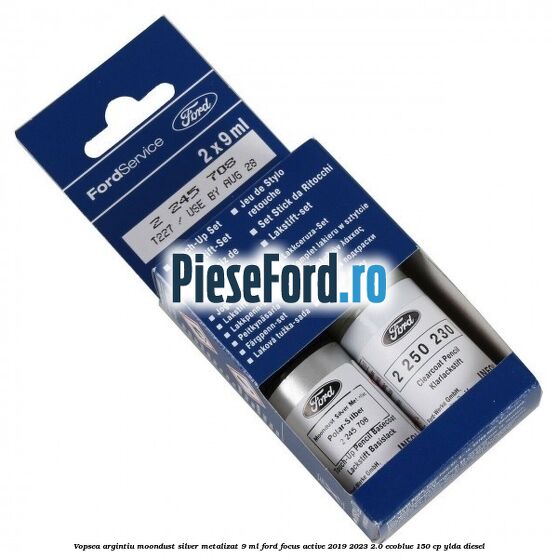 Vopsea argintiu Moondust silver metalizat, 9 ml Ford Focus Active 2019-2023 2.0 EcoBlue 150 cp Vopsea argintiu Moondust silver metalizat, 9 ml Ford Focus Active 2019-2023 2.0 EcoBlue 150 cp YLDA diesel