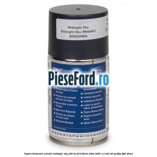 Vopsea bleumarin metalic Midnight Sky, 250 ml Ford Fiesta 2002-2005 1.4 TDCi 68 cp F6JA, F6JB diesel