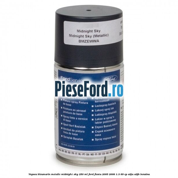 Vopsea bleumarin metalic Midnight Sky, 250 ml Ford Fiesta 2005-2008 1.3 69 cp A9JA, A9JB benzina