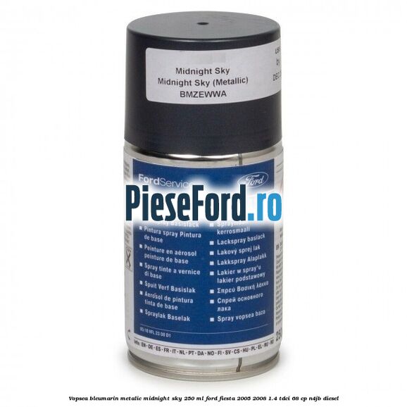 Vopsea bleumarin metalic Midnight Sky, 250 ml Ford Fiesta 2005-2008 1.4 TDCi 68 cp N4JB diesel